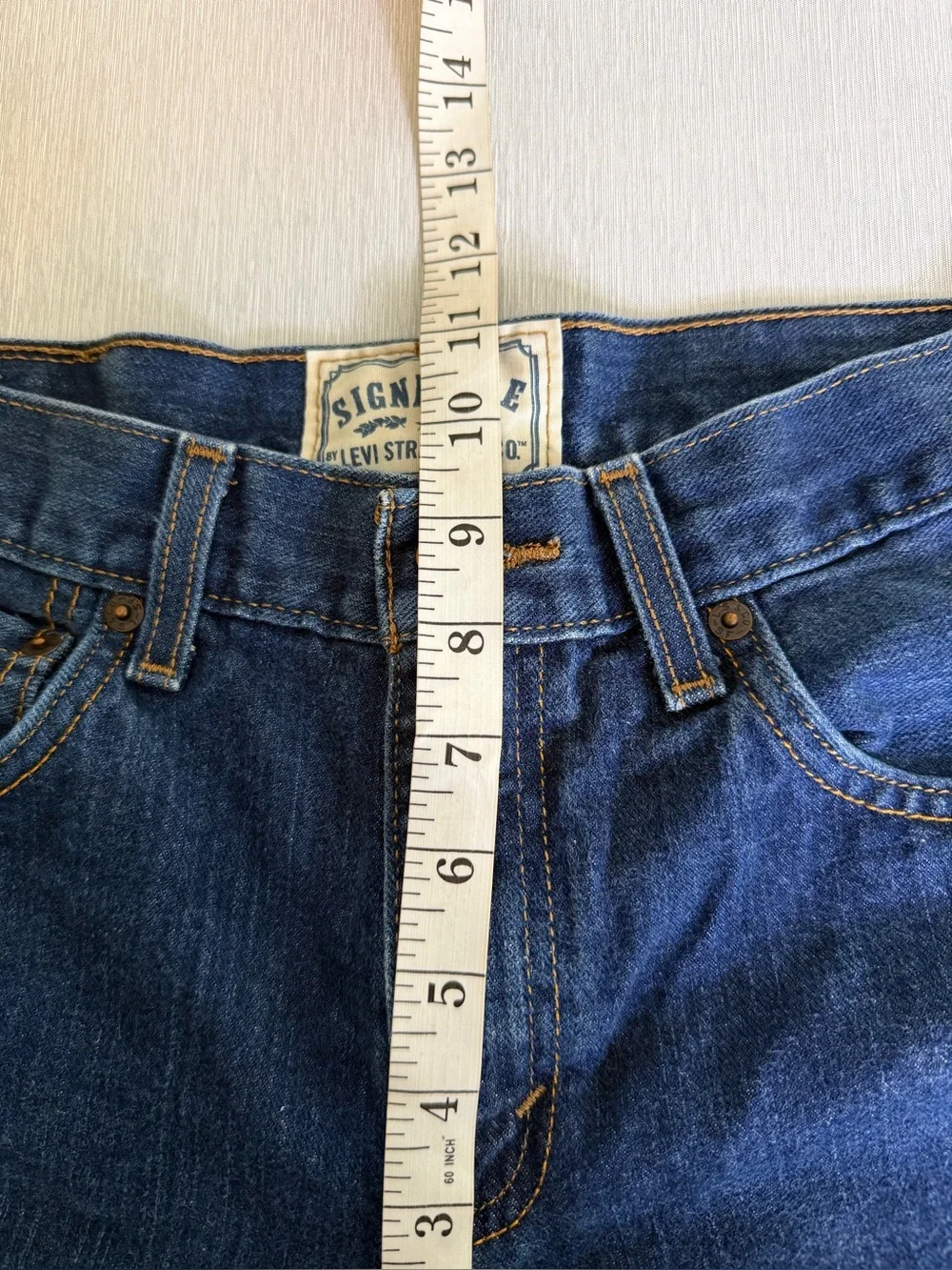 Levi’s Signature Skinny Bermuda Denim Shorts Blue Size 10